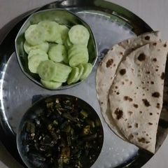 A picture of Bhindi ki sabzi.