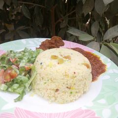 A picture of Rainbow cous cous.