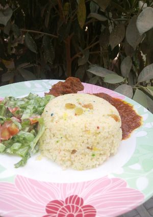 A picture of Rainbow cous cous.