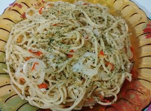 Foto resep Spageti Aglio Olio spicy praktis 15 menit saja