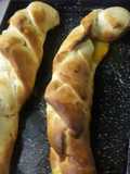 Pan trenzado relleno de dulce de batata