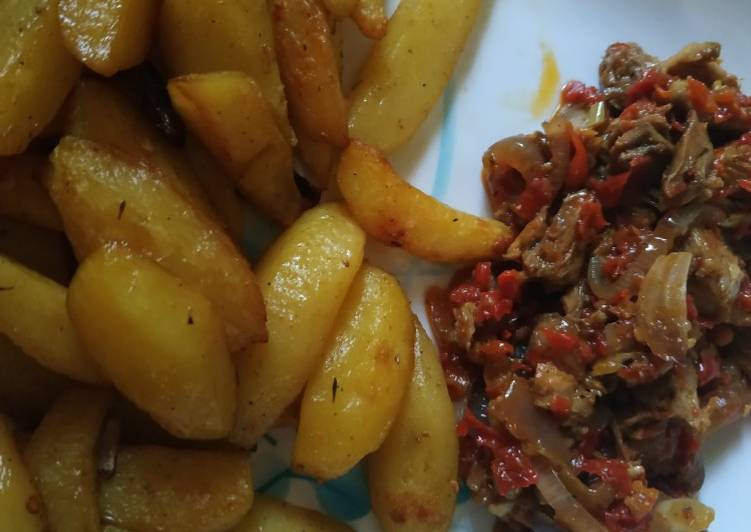 Recipe: Yummy Chips and sauce This is A Recipe That Has Been Tested  From My Kitchen !!