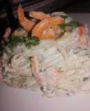 Spaghetti con camarón 🦐 🍝