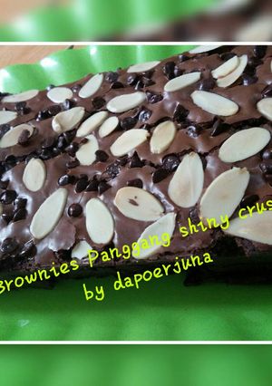 Foto resep Brownies panggang shiny crust