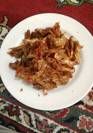 Foto resep Balado ikan asin kering