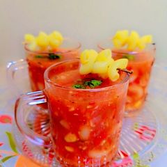 A picture of Vegetable Macaroni Soup.
