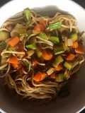 Fideos con verduras