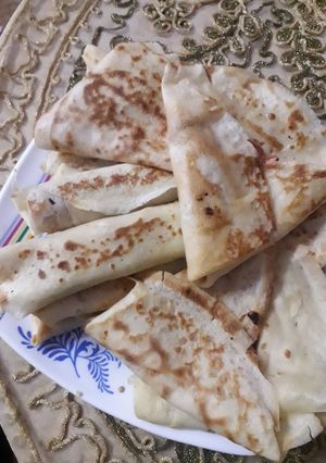 صورة لوصفة كريب الفراخ