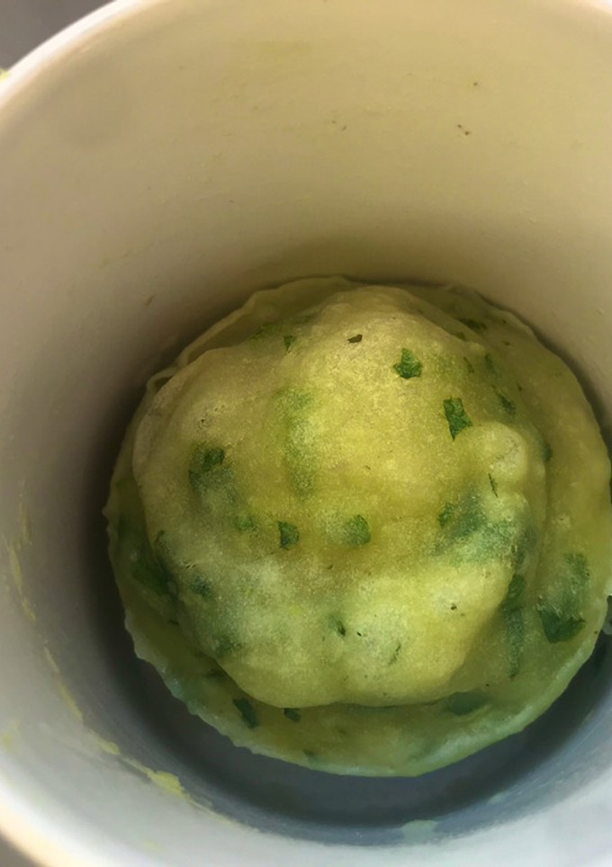 Una foto de Mug cake de espinacas