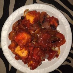 A picture of Cheese(paneer) chilli.