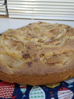 عکسی از دستور کیک سیب و گردو و دارچین دو تخم مرغی(apple & walnut cake)