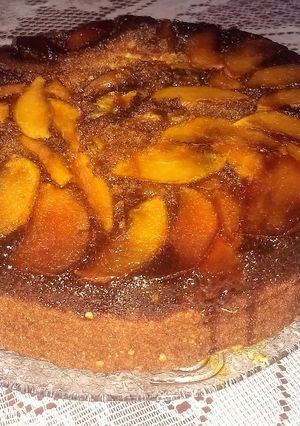 Una foto de Torta invertida de manzana (muy económica)
