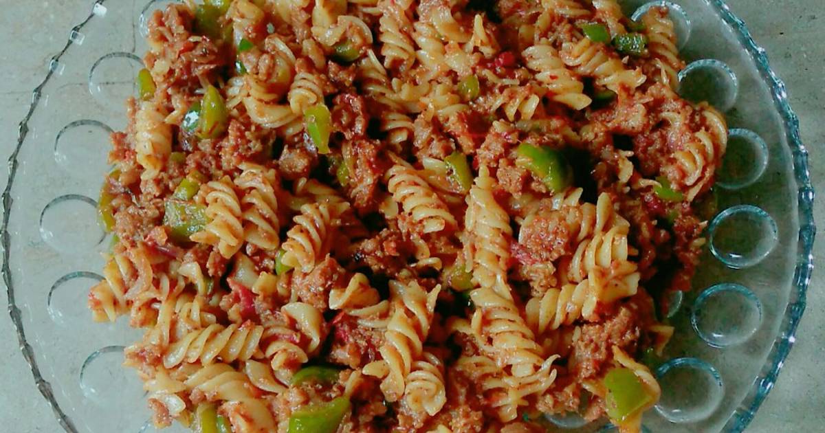 Beef Keema Pasta Recipe by Hadia Anwar - Cookpad