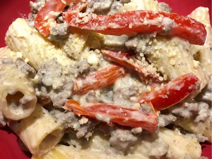 Easy Steps to Prepare Recipe Quick Rigatoni Alfredo Stroganoff that is So Delicious, Appealing}