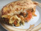 Запіканка з картоплі, курки і овочів