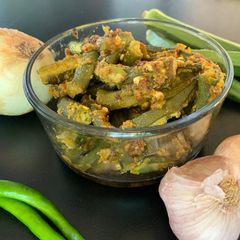 A picture of Bharwa Bhindi.