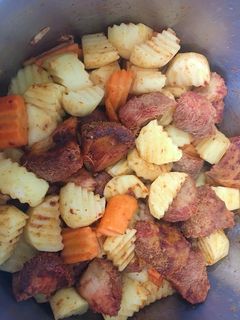 Hình của món Bò sốt vang (for vegetarian).