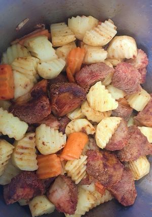 Hình của món Bò sốt vang (for vegetarian).
