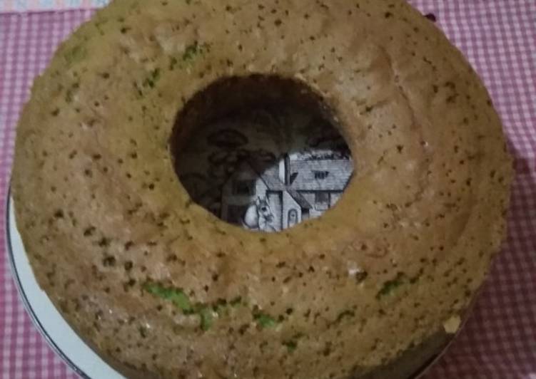 Kue bolu panggang rasa pandan