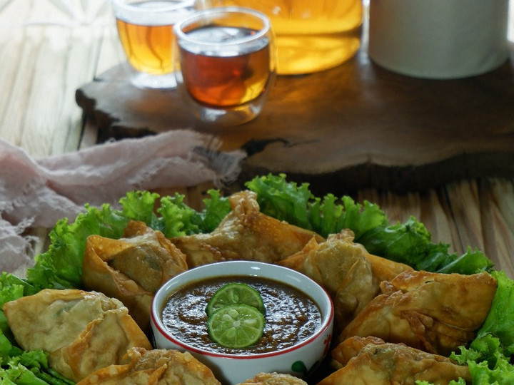 Bagaimana Membuat Batagor Pangsit (Isi Tahu), Bikin Ngiler