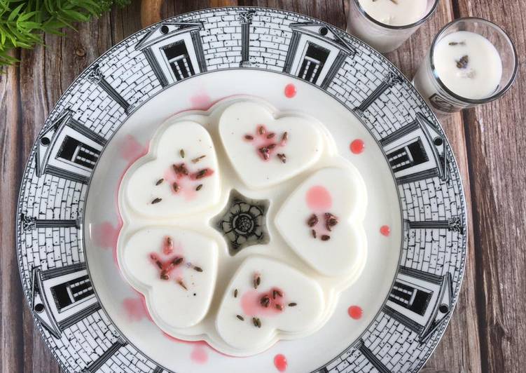 Bumbu Pudding Jelly Lavender | Cara Buat Pudding Jelly Lavender Yang Enak Banget