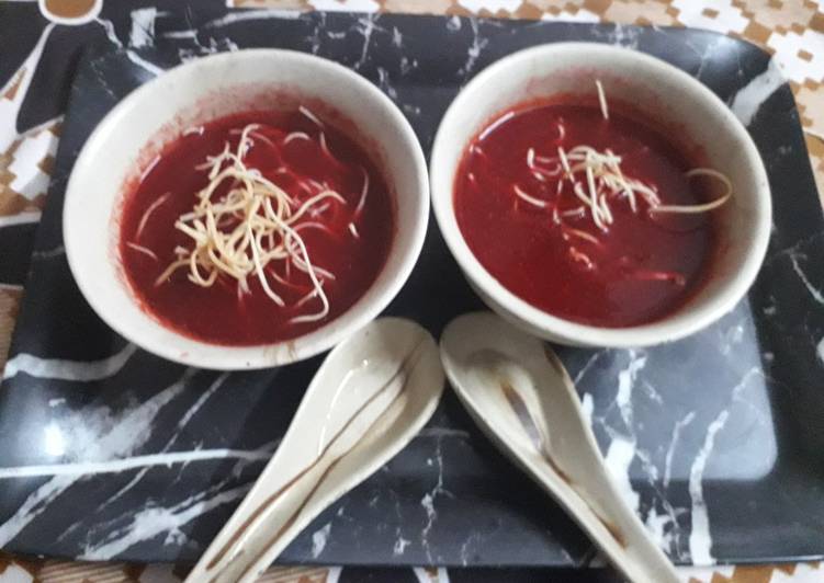 Easiest Way to Prepare Recipe of Beetroot-tomato soup