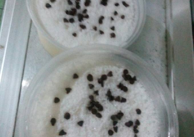 Es cream rasa vanila choco chips rumahan