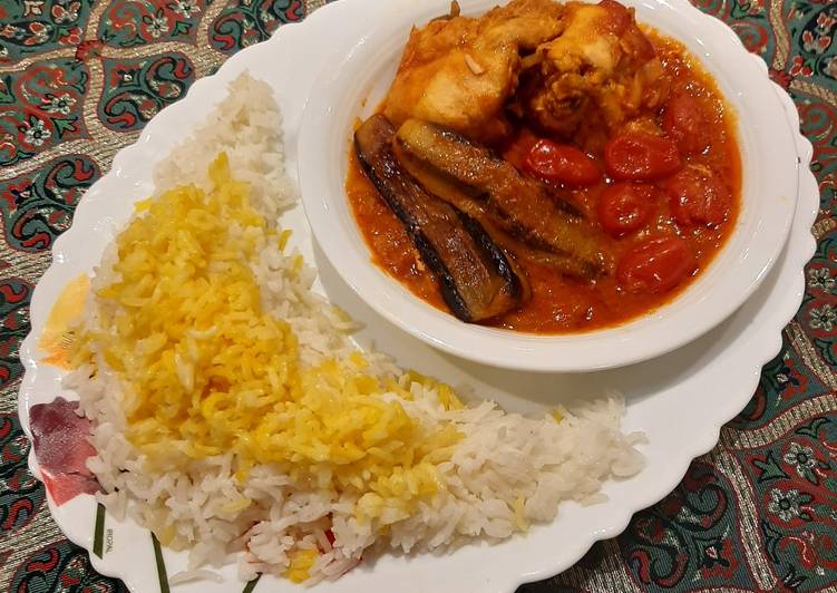 خورش غوره بادمجان با مرغ دستور توسط Safura Dabiri - کوکپد