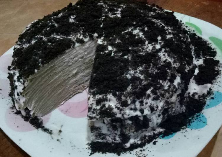 Resep Mille Crepes Oreo Bobotie