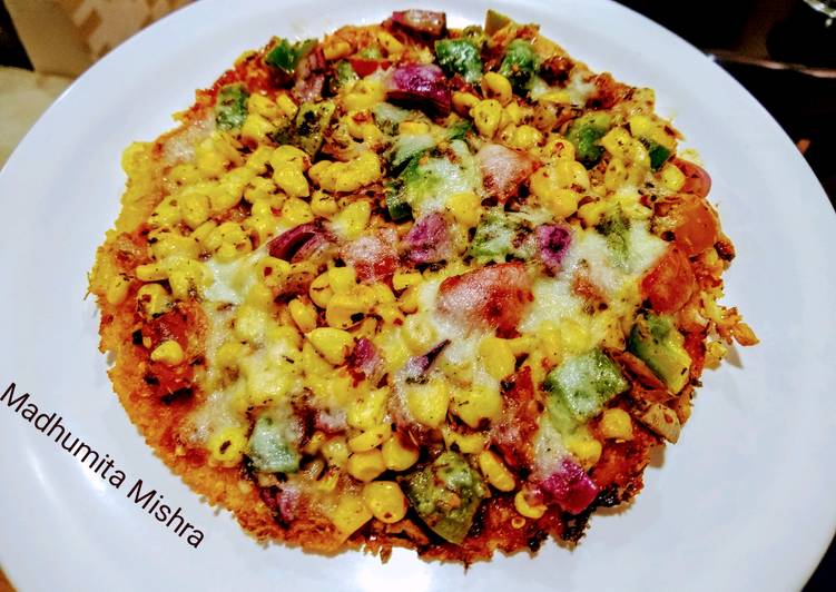 Steps to Prepare Award-winning Sooji Veg Pizza