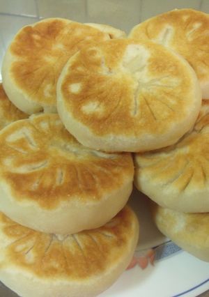 韭菜粉絲饀餅 的食譜成品照片