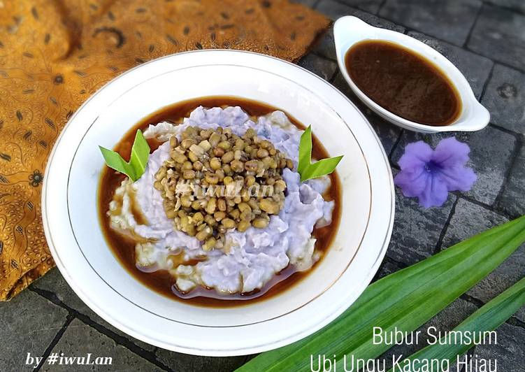 Bubur Sumsum Ubi Ungu Kacang Hijau