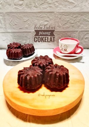 Foto resep Bolu Kukus Pisang Coklat (Eggless, No Mixer)