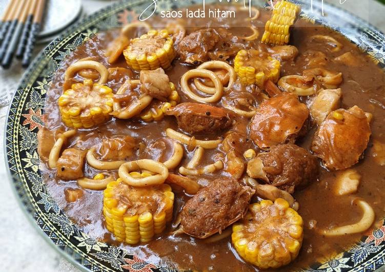 Cara Memasak Cepat Sea Food Platter Saos Lada Hitam Ala Restoran