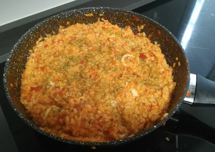 Arroz con chipirones