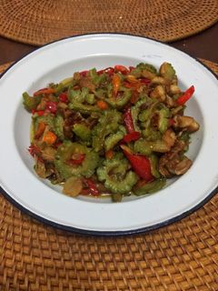 Foto resep Pare ikan asin jambal
