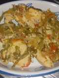Pollo al vapor