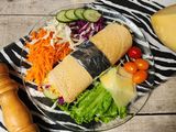 🍳🌯Wrap fresco de vegetales y huevo revuelto 🌯🍳
