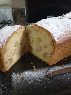 Una foto de Budín de manzanas, súper esponjoso y rico 🍎🤤