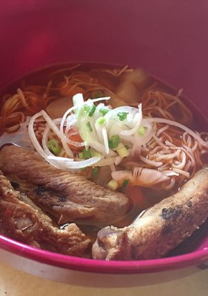 Hình của món Mì sườn kho.