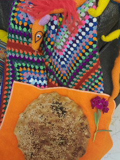 عکسی از دستور نان تنوری ترکیه در فر دستی