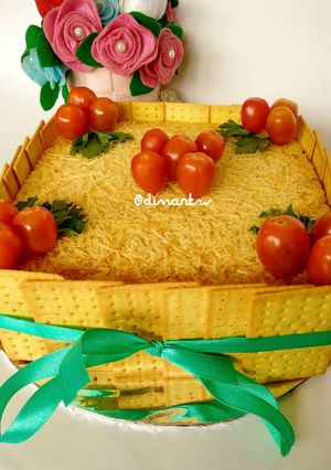 Foto resep Macaroni Schotel Super Enak Ala Birthday Cake