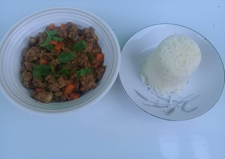 Saturday Fresh Mince meat with tomato