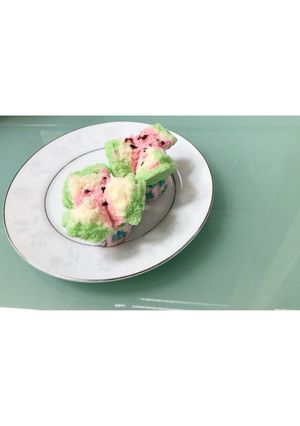 Foto resep Bolu Kukus Semangka