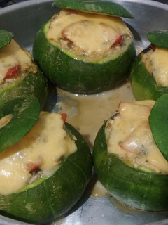 Una foto de Zapallitos rellenos con Ricotta