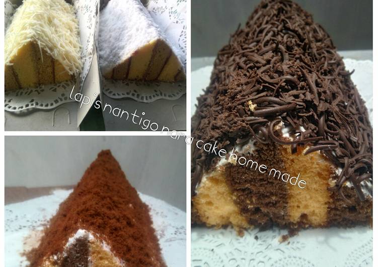 Cara Gampang Menyiapkan Lapis nantigo ini oleh2 khas sumatra barat, Enak Banget
