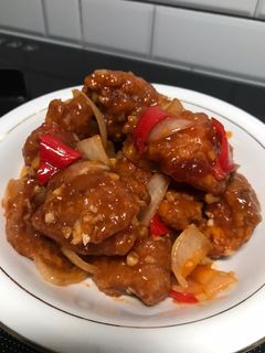 Foto resep Ayam Kuluyuk Asam Manis Merah Putih