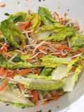 Lechuga con zanahoria rallada