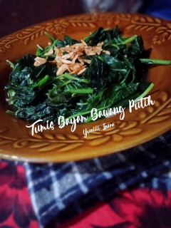 Foto resep Tumis Bayam Bawang Putih