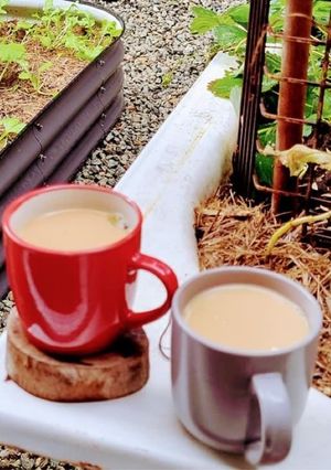 Hình của món Masala chai tea (trà sữa thảo mộc Ấn Độ).